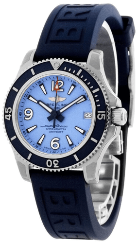 BREITLING Superocean AUTO 36MM Blue Dial Rubber Watch A17316D81C1S1 BREITLING Superocean AUTO 36MM Blue Dial Rubber Watch A17316D81C1S1