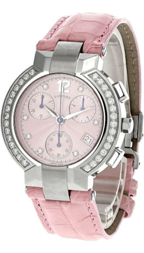 Concord CONCORD La Scala 38MM Quartz Pink Dial Diamond Womens Watch 0310110 Concord CONCORD La Scala 38MM Quartz Pink Dial Diamond Womens Watch 0310110