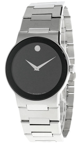 Movado watches MOVADO Safiro Stainless Steel Black Museum Dial Mens Watch 0605803 Movado watches MOVADO Safiro Stainless Steel Black Museum Dial Mens Watch 0605803