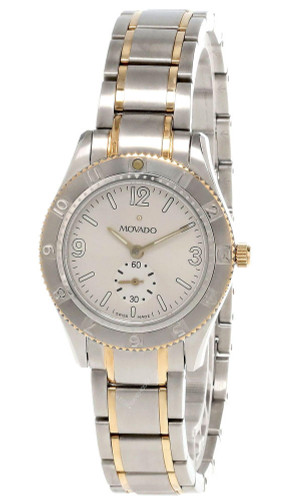 Movado watches MOVADO Gentry Sport S-Steel Silver Dial Two-Tone Womens Watch 0604999