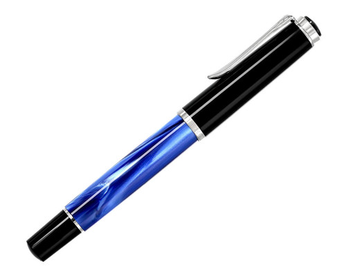   PELIKAN Classic M205 Piston Mechanism Blue Marbled (F) Nib Fountain Pen 801966