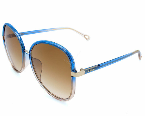 CHLOE Blue/Brown Gradient Lens 60-145MM Women's Sunglasses CH0030SA 002