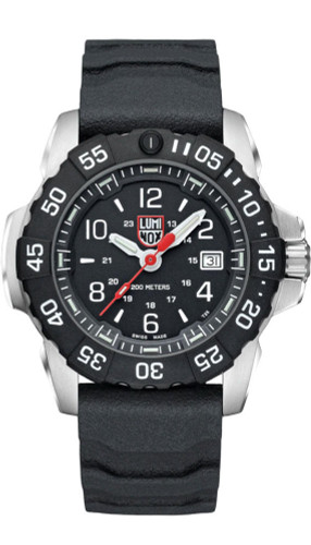 LUMINOX Navy Seal Military Dive 45MM SS Black Rubber Men's Watch XS.3251.CB