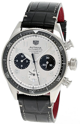 TAG Heuer Watches‎ TAG HEUER Autavia Chronometer Flyback 42MM LTHR Mens Watch CBE511BFC8279