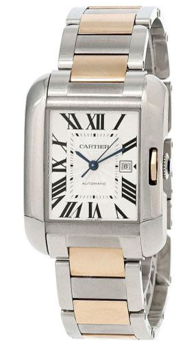 Cartier watches CARTIER Tank Anglaise LG 18K Rose Gold S-Steel Womens Watch W5310037