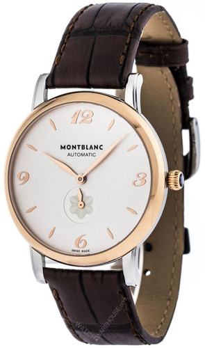 Montblanc watches MONTBLANC Star Classique 39MM Automatic Brown Leather Mens Watch 107309