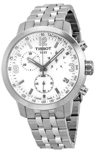 TISSOT T-Sport PR 200 Chronograph WHT Dial Men's Watch T0554171101700