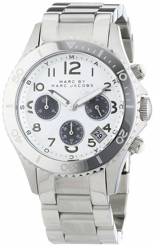 Marc by Marc Jacobs watches MARC by MARC JACOBS Rock Chronograph SS Silver Dial Mens Watch MBM3155 Marc by Marc Jacobs watches MARC by MARC JACOBS Rock Chronograph SS Silver Dial Mens Watch MBM3155