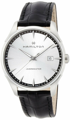 HAMILTON Jazzmaster Silver Dial Black Leather Men’s Watch H32451751