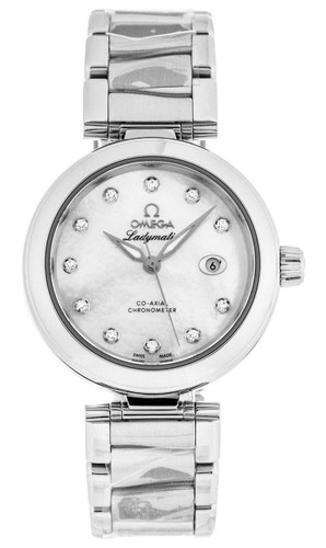 Omega watches OMEGA De Ville Ladymatic 34MM Diamond MOP Watch 425.30.34.20.55.002