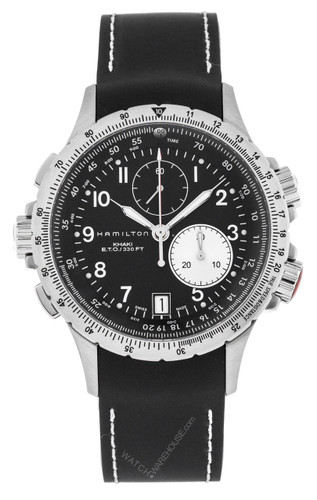 HAMILTON Khaki ETO Aviation Chronograph Rubber Men's Watch H77612333