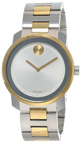 Movado watches MOVADO Bold 42.5MM SS Silver Dial Gold Two-Tone Mens Watch 3600431 Movado watches MOVADO Bold 42.5MM SS Silver Dial Gold Two-Tone Mens Watch 3600431
