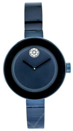 MOVADO Bold 32MM Quartz S-Steel Blue Dial Women's Watch 3600425