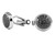 Montblanc Accessories MONTBLANC Sartorial Stainless Steel Round Martele Cufflinks 124207