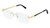 Eyewear Brands CARTIER Semi Rimmed Metal Gold 57-16-145MM Unisex Eyewear CT0201O 001