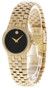 Movado watches MOVADO Celestina 25.5MM SS Black Museum Dial Gold Womens Watch 0604578