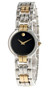 Movado watches MOVADO Museum Stainless Steel Black Dial Two-Tone Womens Watch 0604106