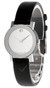 Movado watches MOVADO Museum Silver Mirror Dial Black Leather Womens Watch 84-G3-1852