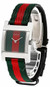 Gucci watches GUCCI Classic S-Steel Green and Red Dial Canvas Womens Watch 7700L