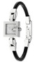 Gucci watches GUCCI G Petite SS Diamond Dial Black Leather Womens Watch YA102521