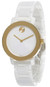 Movado watches MOVADO Bold Evolution White Dial Ceramic Bracelet Womens Watch 3600710