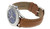 Movado watches MOVADO S-Steel Blue Dial Brown Leather Mens Watch 84-F9-1890 Brown