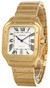 Cartier watches CARTIER SANTOS DE CARTIER L 18K 39.8MM Silver Dial Mens Watch WGSA0029