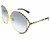 Eyewear Brands GUCCI Gold/Gray Gradient Lens 64-135MM Womens Sunglasses GG0595S 006