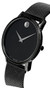 Movado watches MOVADO Museum Classic 40MM S-Steel Black Dial Mens Watch 0607395