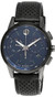 Movado watches MOVADO Museum 43MM SS Blue Dial Black Leather Mens Watch 0607475