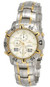 Citizen Watches New Citizen Alarm Chrono Cream Dial 2-Tone SS Men's Watch JN3014-51A