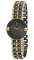 Bulova watches New Bulova Quartz Black Dial Two-tone SS Women's Watch 96M24