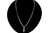 Gucci Jewelry GUCCI Sterling Silver Tag Necklace With Black Enamel Necklace YBB67871400300U 
