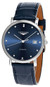 LONGINES Elegant AUTO 37MM Blue Dial Leather Men's Watch L4.810.4.97.2 / L48104972 