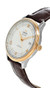 OMEGA De Ville Prestige Automatic 39.5MM Silver Dial Leather Men's Watch 424.23.40.20.02.002 / 42423402002002 