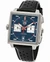 TAG Heuer Watches‎ TAG HEUER Monaco Chronograph Automatic 39MM Blue Dial Leather Men's Watch CDW2181.FC8360 