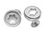 Montblanc Accessories MONTBLANC Creative Star RD Brushed Stainless Steel Cufflinks 110660
