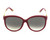 Eyewear Brands Cartier Trinity Burgundy 3T Finish Decor Women's Sunglasses ESW00039 