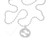 Jewelry GUCCI S-Silver 55cm Interlocking GG Pendant Necklace YBB479217001