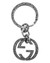 Jewelry GUCCI Sterling Silver Interlocking GG Engraved Keyring YBF455308001