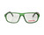 Eyewear Brands Prada Rectangle Sport Green UFK1O1 Rubber Frame Mens Eyewear 0PS 05GV
