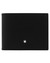 Montblanc Accessories MONTBLANC Meisterstuck Jacquard 6cc Black Leather Wallet 118292