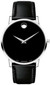Movado watches MOVADO Museum Classic 40MM Black Dial BLK Leather Mens Watch 0607269
