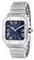 Cartier watches CARTIER Santos De Cartier 39.8MM Blue Dial SS Mens Watch WSSA0013