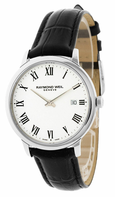 Raymond Weil Watches RAYMOND WEIL Toccata 39MM White Dial LTHR Mens Watch 5485-STC-00300