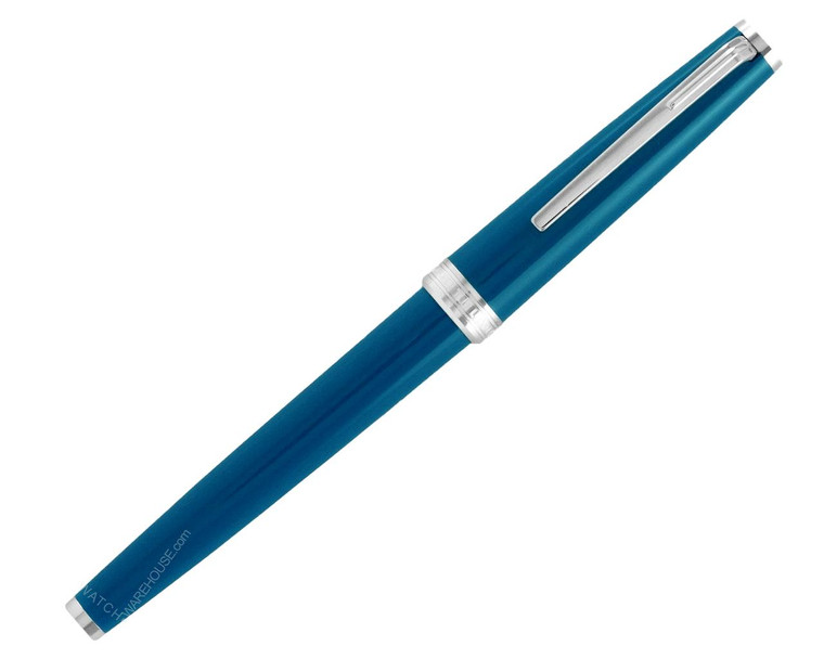 Montblanc Pens MONTBLANC PIX Petrol Blue Precious Resin Platinum-Coated Rollerball Pen 119583