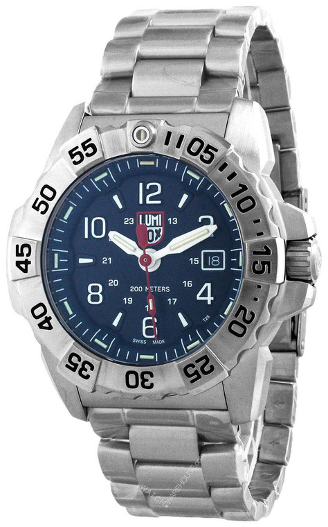 Luminox watches LUMINOX Navy Seal 45MM Stainless Steel Blue Dial Mens Watch XS.3254