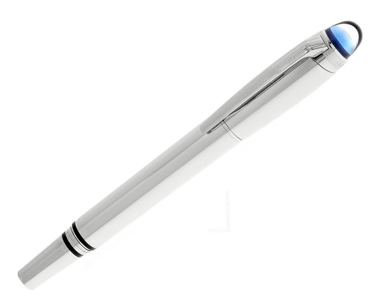 Montblanc Pens MONTBLANC StarWalker Medium Metal 18K Nib Silver Fountain Pen 118875