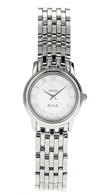 Omega watches OMEGA De Ville Prestige 22MM Quartz Silver Dial Womens Watch 4570.33
