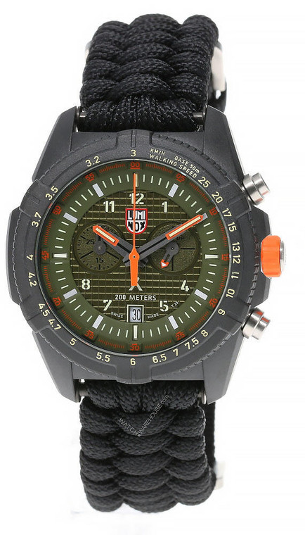 Luminox watches LUMINOX Bear Grylls Survival LAND 3780 Green Dial Nylon Mens Watch XB.3797KM